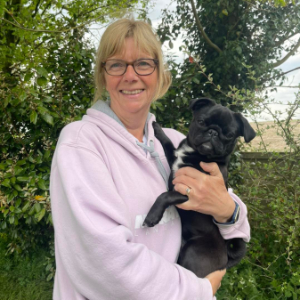 Debbie from Village Pets Kennels with Winnie Pug