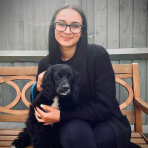 Katie from Village Pets Kennels with her gorgeous cocker spaniel